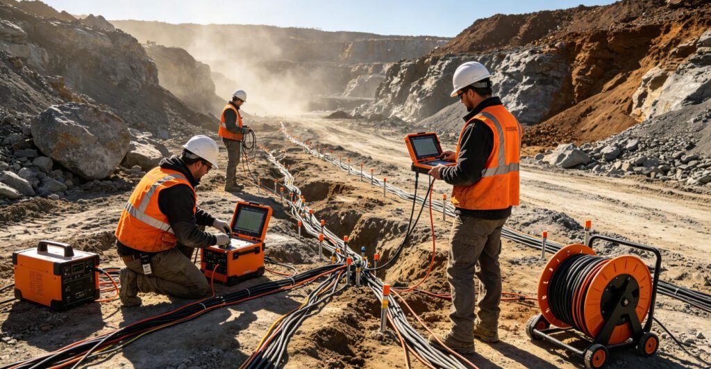 Geotech GIM Series multi-channel resistivity and IP meter for vertical electrical sounding VES and ERT surveys in field conditions