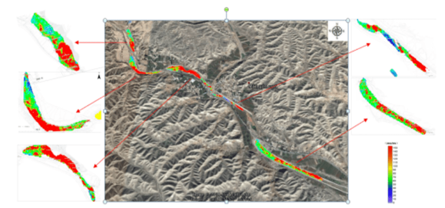 a cross-sectional equivalent image EM esults