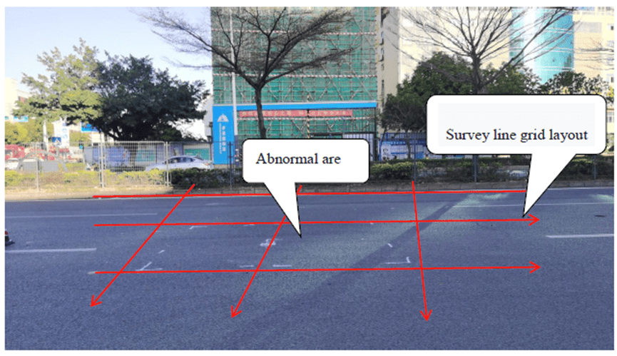 Survey line layout-6