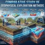 Wide panoramic overview of integrated geophysical survey methods (ERT, IP, EM, MT) with detailed subsurface interpretation.