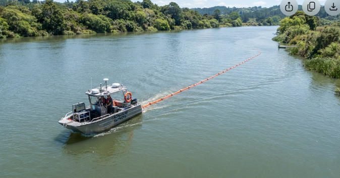 Continuous resistivity profiling survey boat with towed electrode streamer on river