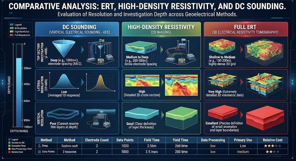 ERT method comparison chart