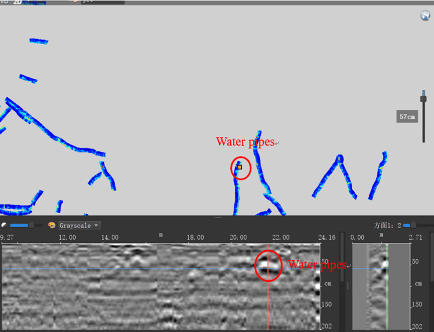 GPR detection of water pipes