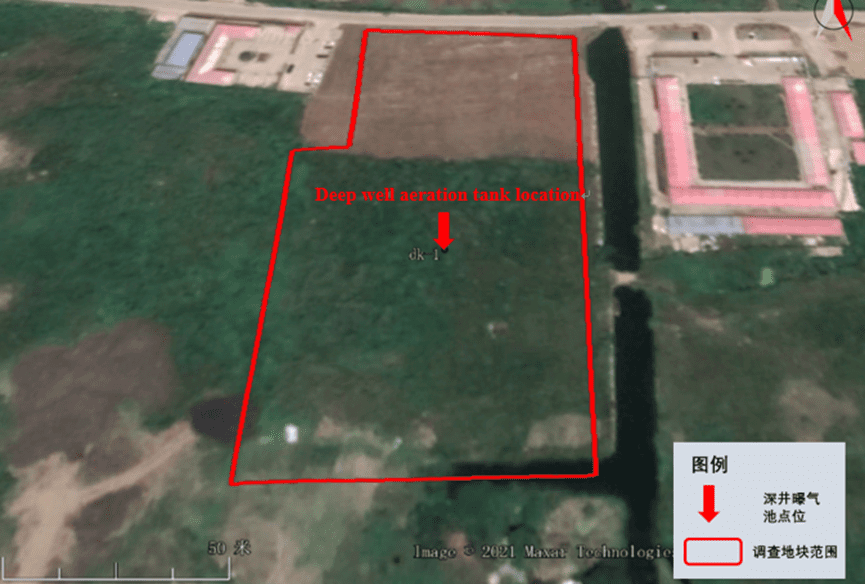 Results of two-dimensional resistivity profile