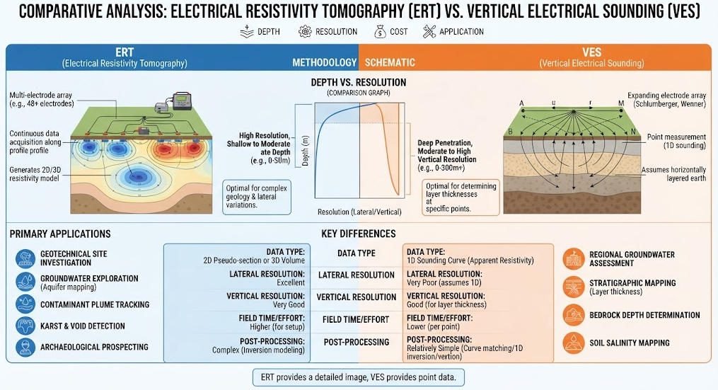 ERT vs VES performance comparison
