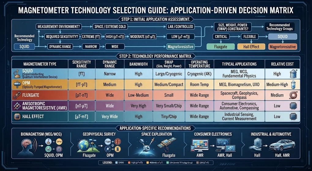 Magnetometer application selection guide