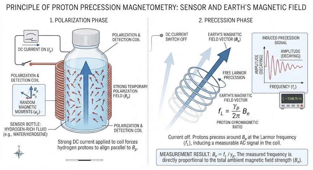 proton-precession-measurement-principle