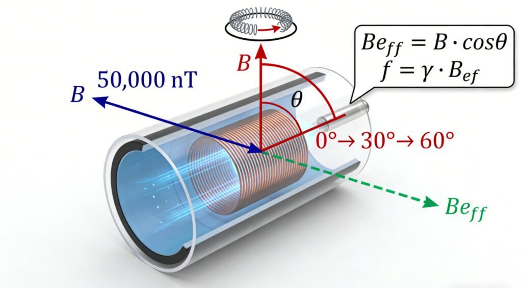 proton-magnetometer-rotation-modulation-principle