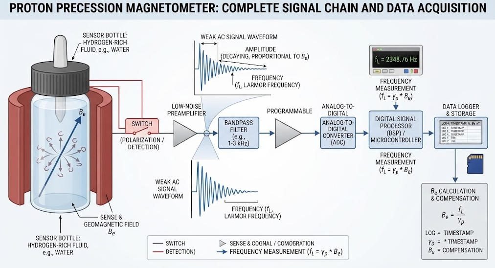 proton-magnetometer-signal-detection-system