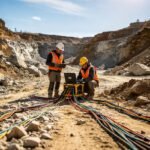 Professional Electrical Resistivity Tomography ERT survey using GIM Series DC electrical system for geophysical exploration, groundwater detection and mineral exploration