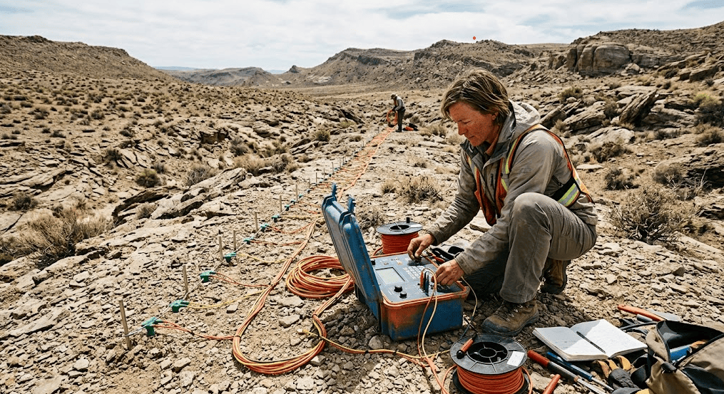 GIM Series DC ERT resistivity imaging system field deployment for global groundwater and mineral geophysical surveys