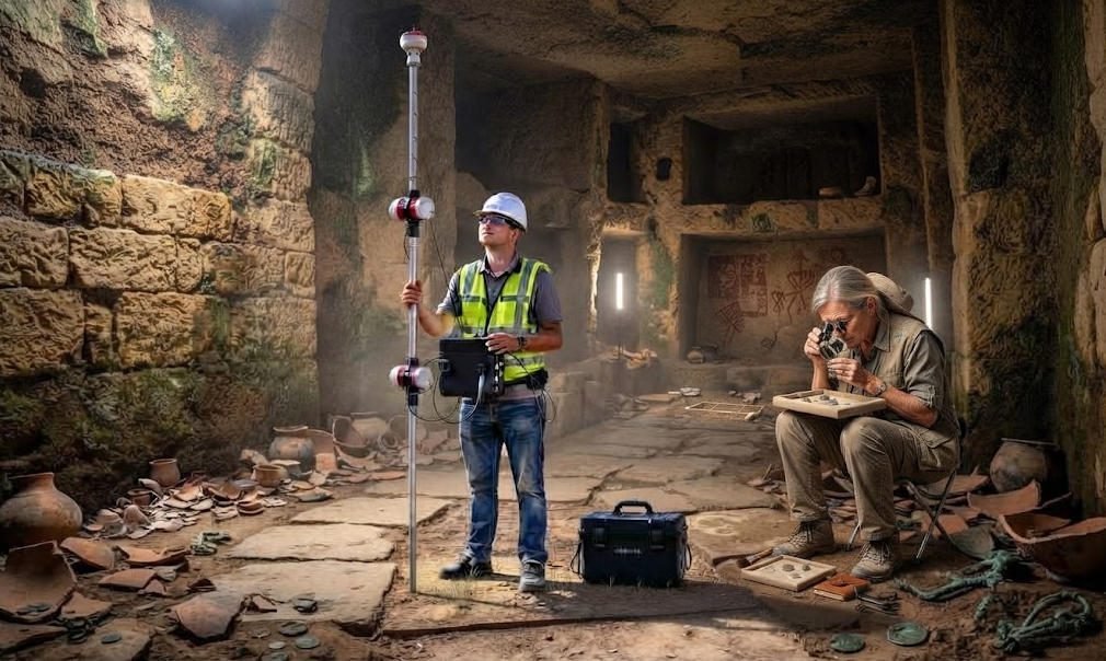 Archaeological Survey Using Proton Magnetometers